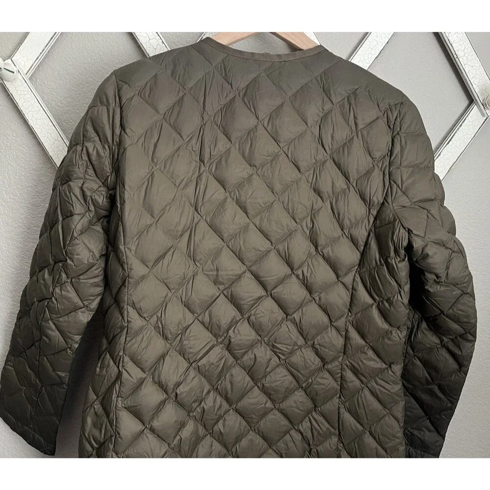 J.Jill Women's S Petite Long Lightweight Down Puffer Jacket - Picture 7 of 8
